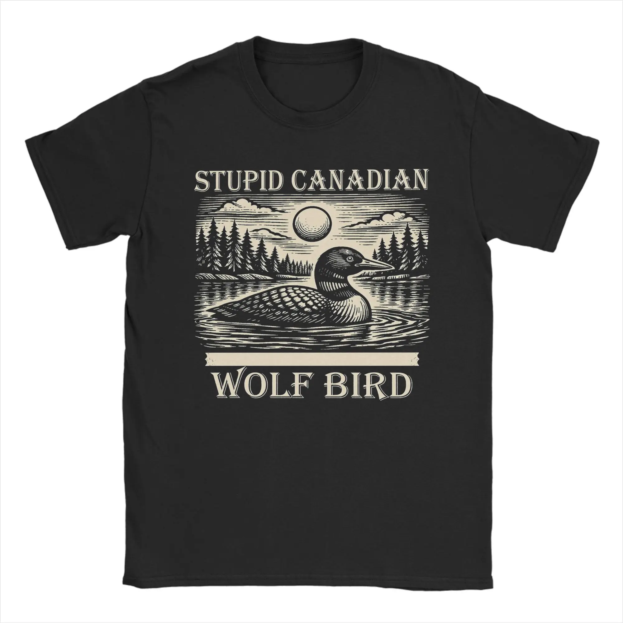 Summer Clothing Ideas Men - Men T-Shirts Stupid Canadian Wolf Bird