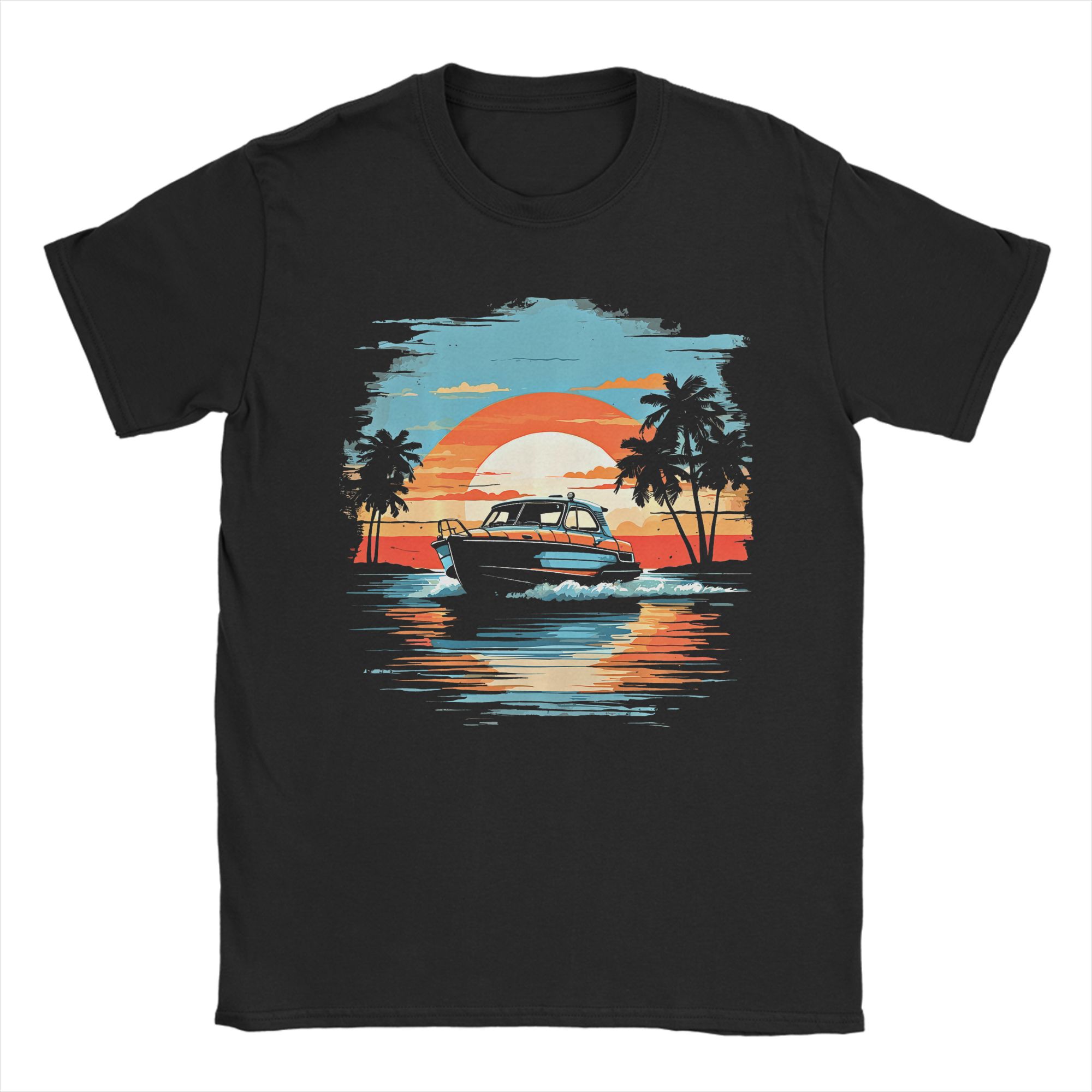 Summer Clothing Ideas Men - Men's T Shirt Motor Boat Yacht