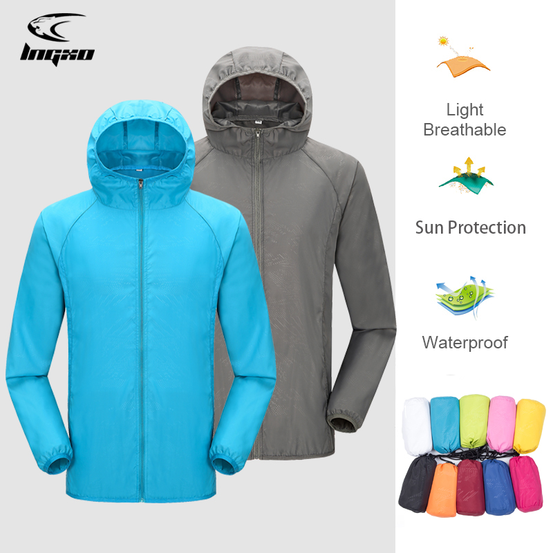 Camping Rain Jacket Men Women  - Summer Rain Clothing recension och pris