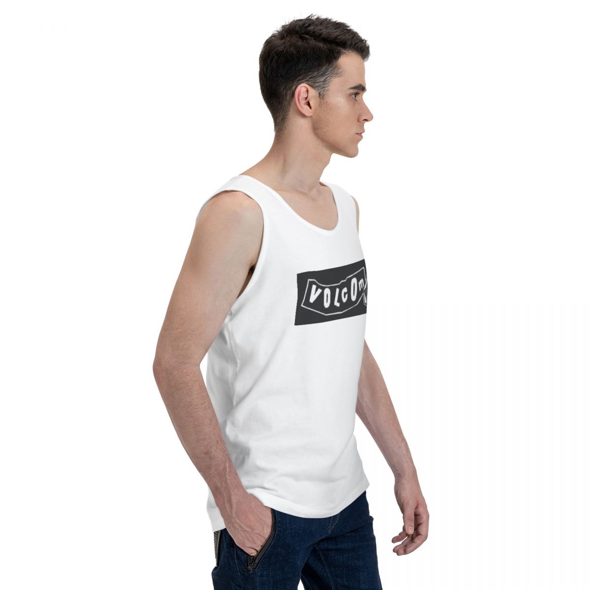 V-Volcom Logo 100% Cotton Men' - Summer Clothing Logo recension och pris