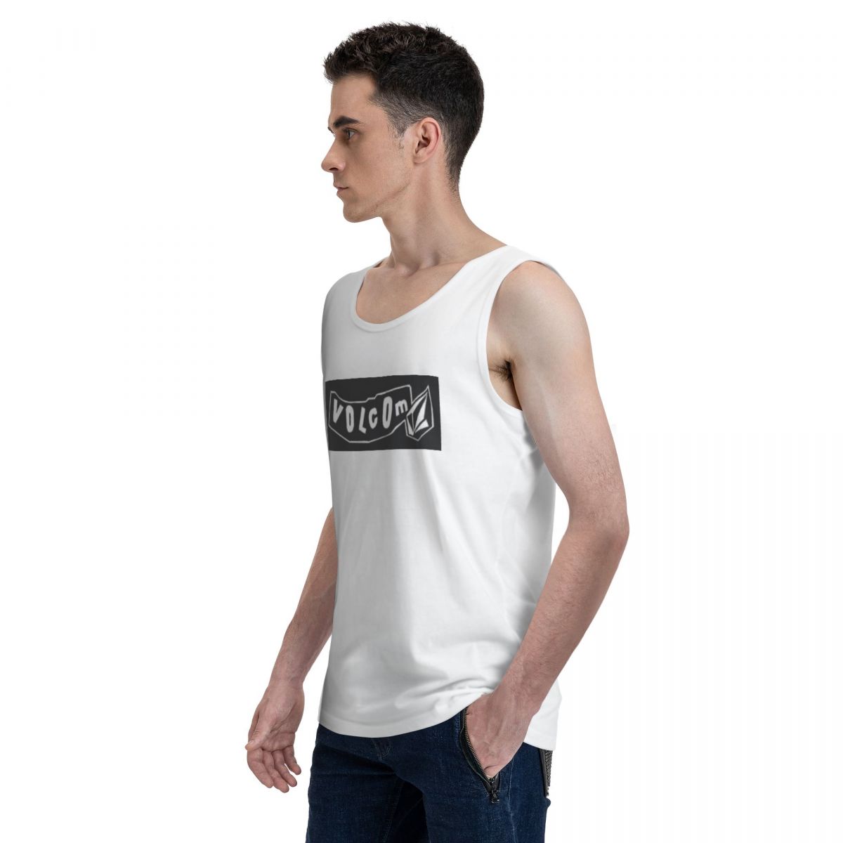 V-Volcom Logo 100% Cotton Men' - Summer Clothing Logo recension och pris