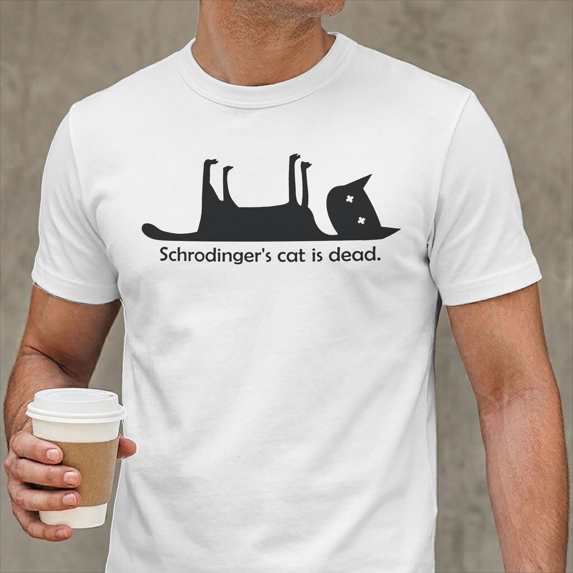 Schrodinger's Cat is Dead T-Sh - Summer Clothing Ideas Men recension och pris