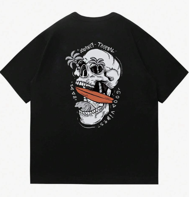 2026 Popular Men's Skull Graph - Summer Clothing Trends For Men 2026 recension och pris