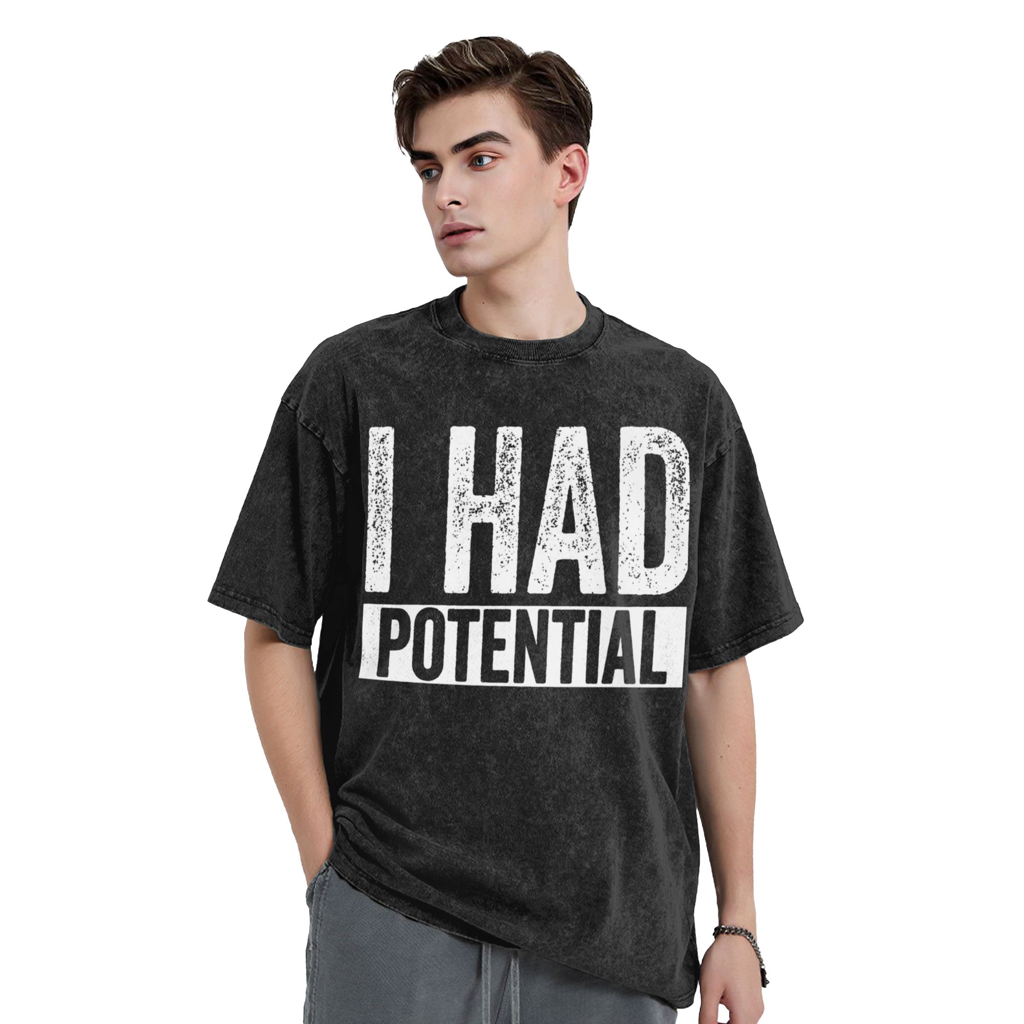 I Had Potential T-Shirts for M - Summer Clothing Ideas Men recension och pris