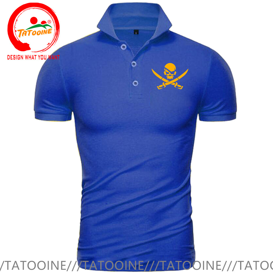 Pirate Skull Logo Print Polo S - Summer Clothing Logo recension och pris