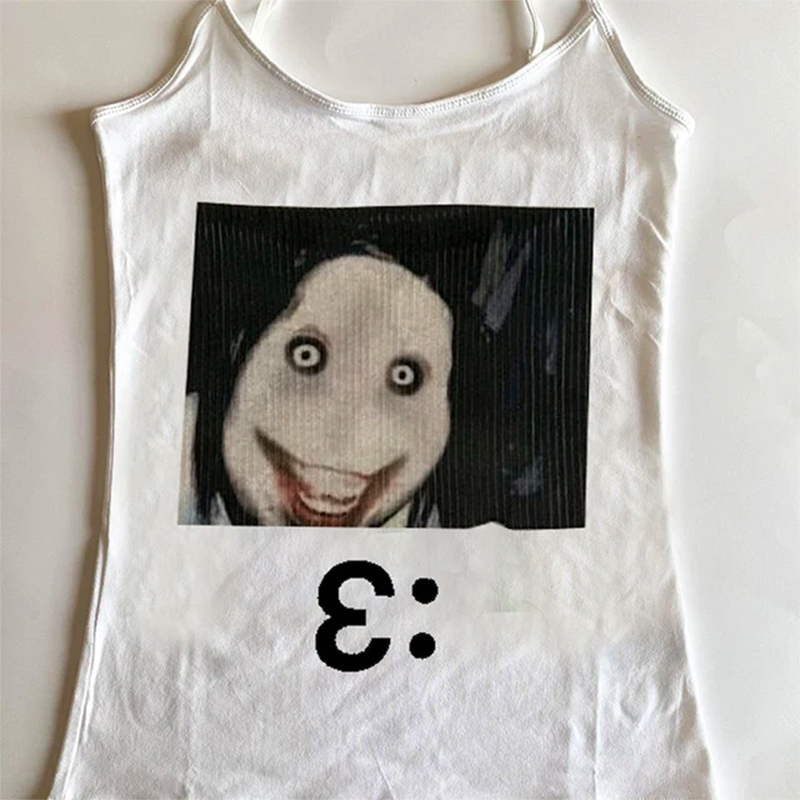Goth Laugh Out Loud Anime Prin - Zara Summer Clothing For Women recension och pris