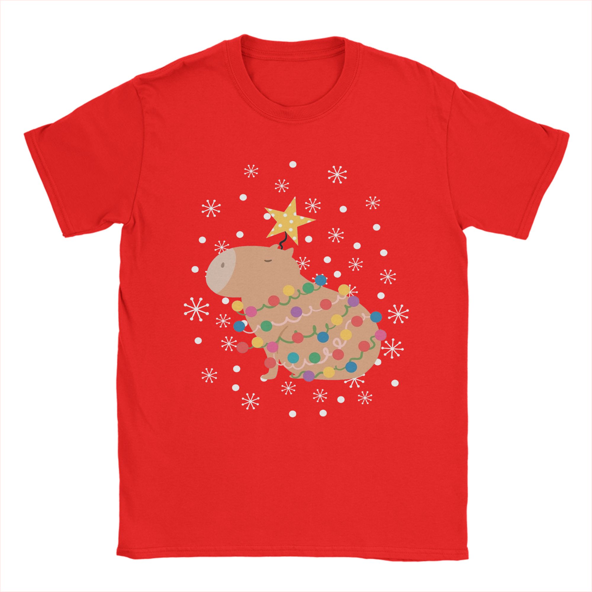 Capybara Christmas Tree  T Shi - Summer Clothing Ideas Men recension och pris