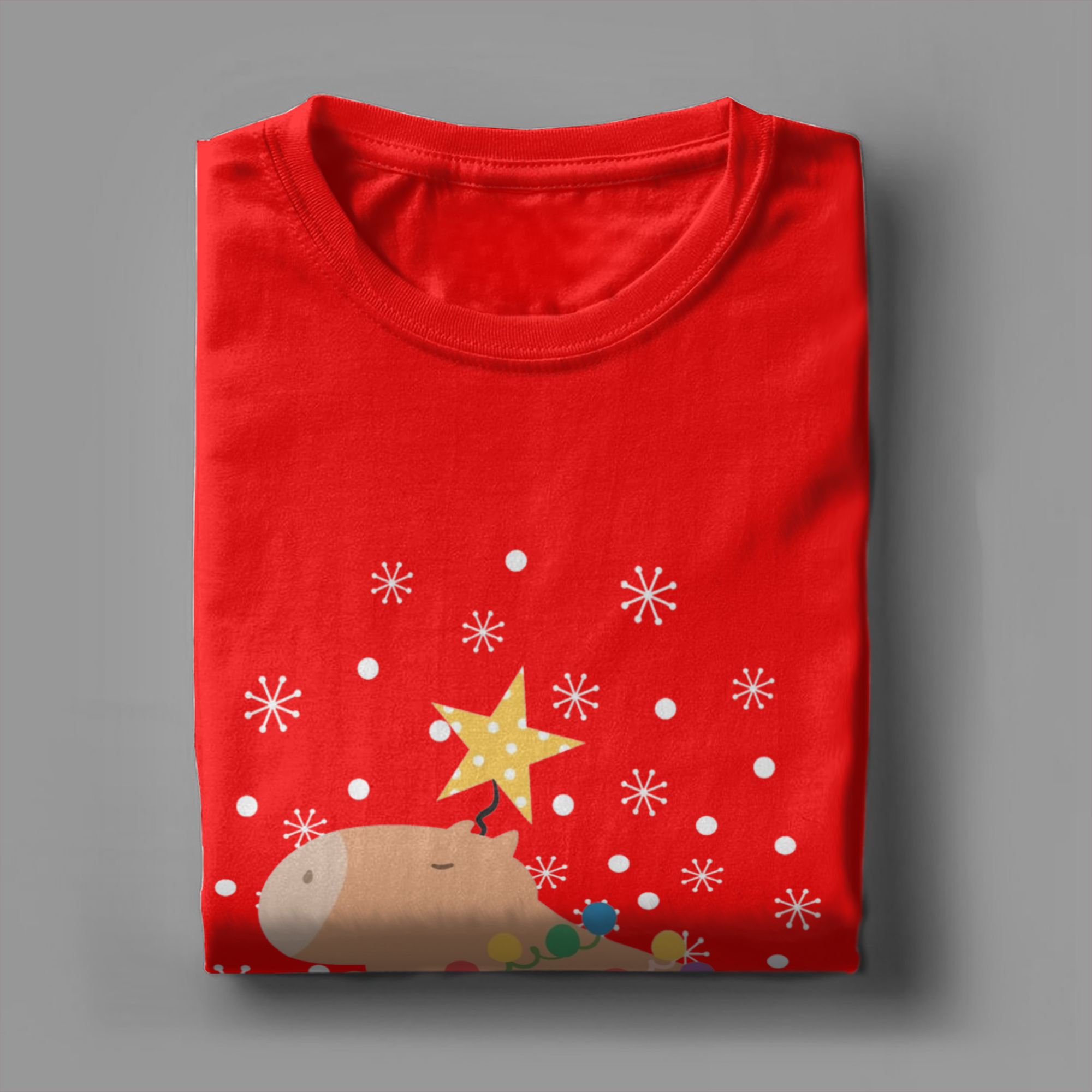 Capybara Christmas Tree  T Shi - Summer Clothing Ideas Men recension och pris
