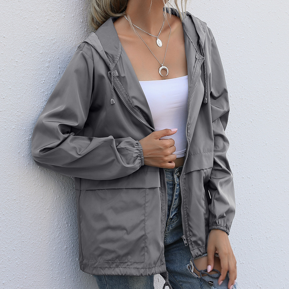 Women Solid Rain Jacket 2026 O - Summer Rain Clothing recension och pris