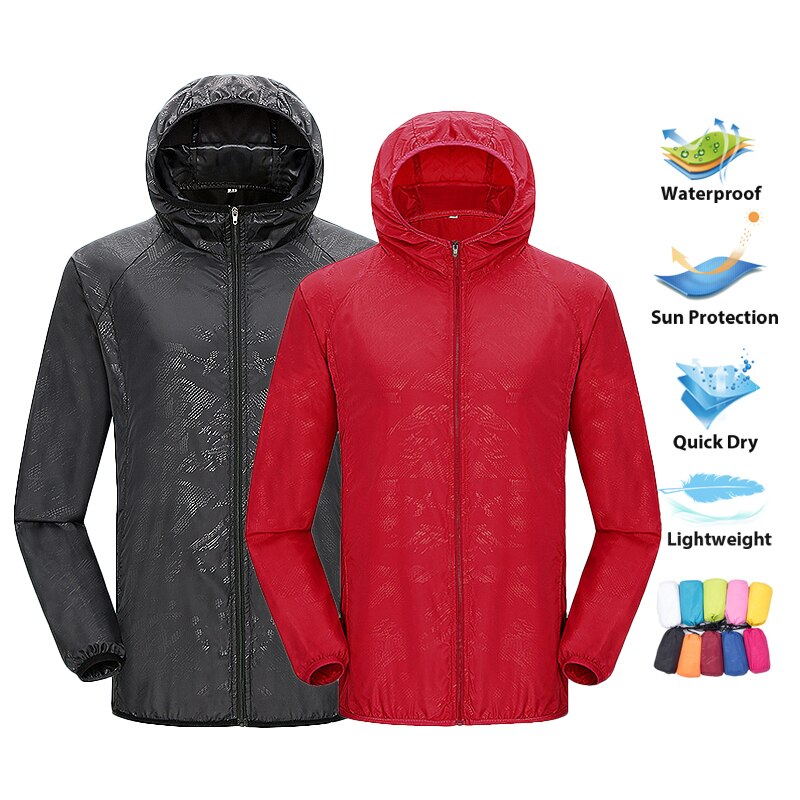 LNGXO Unisex Hiking Jacket Men - Summer Rain Clothing recension och pris